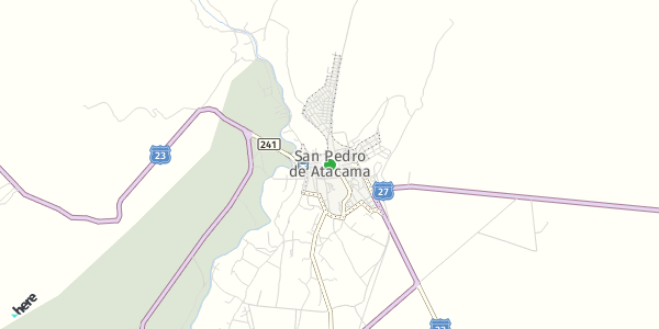HERE Map of San Pedro de Atacama, Chile